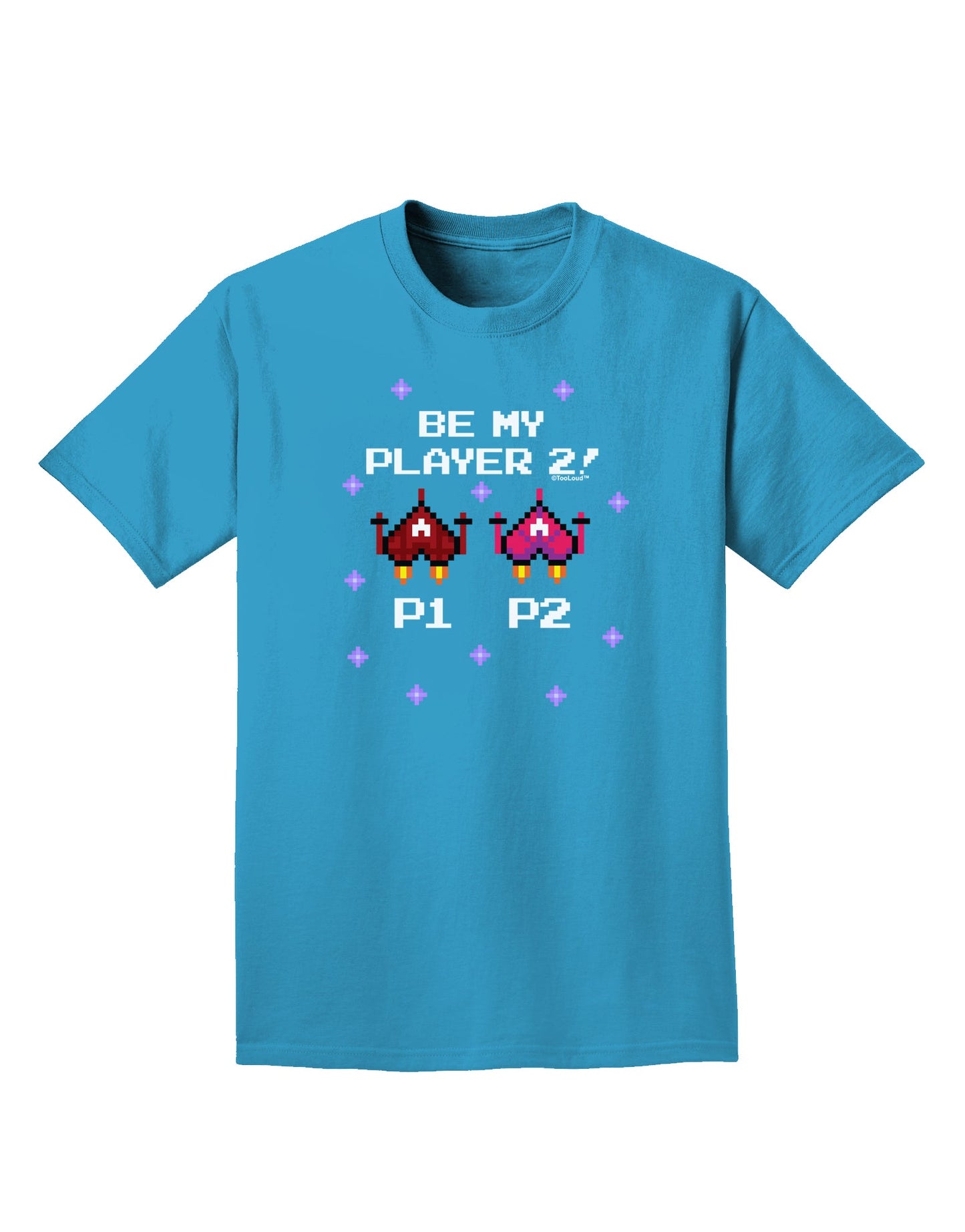Be My Player 2 Adult Dark T-Shirt-Mens T-Shirt-TooLoud-Turquoise-Small-Davson Sales