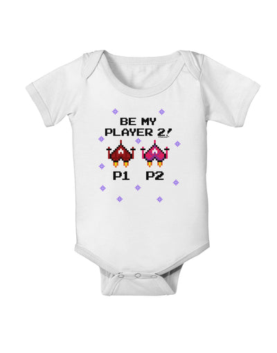 Be My Player 2 Baby Romper Bodysuit-Baby Romper-TooLoud-White-06-Months-Davson Sales