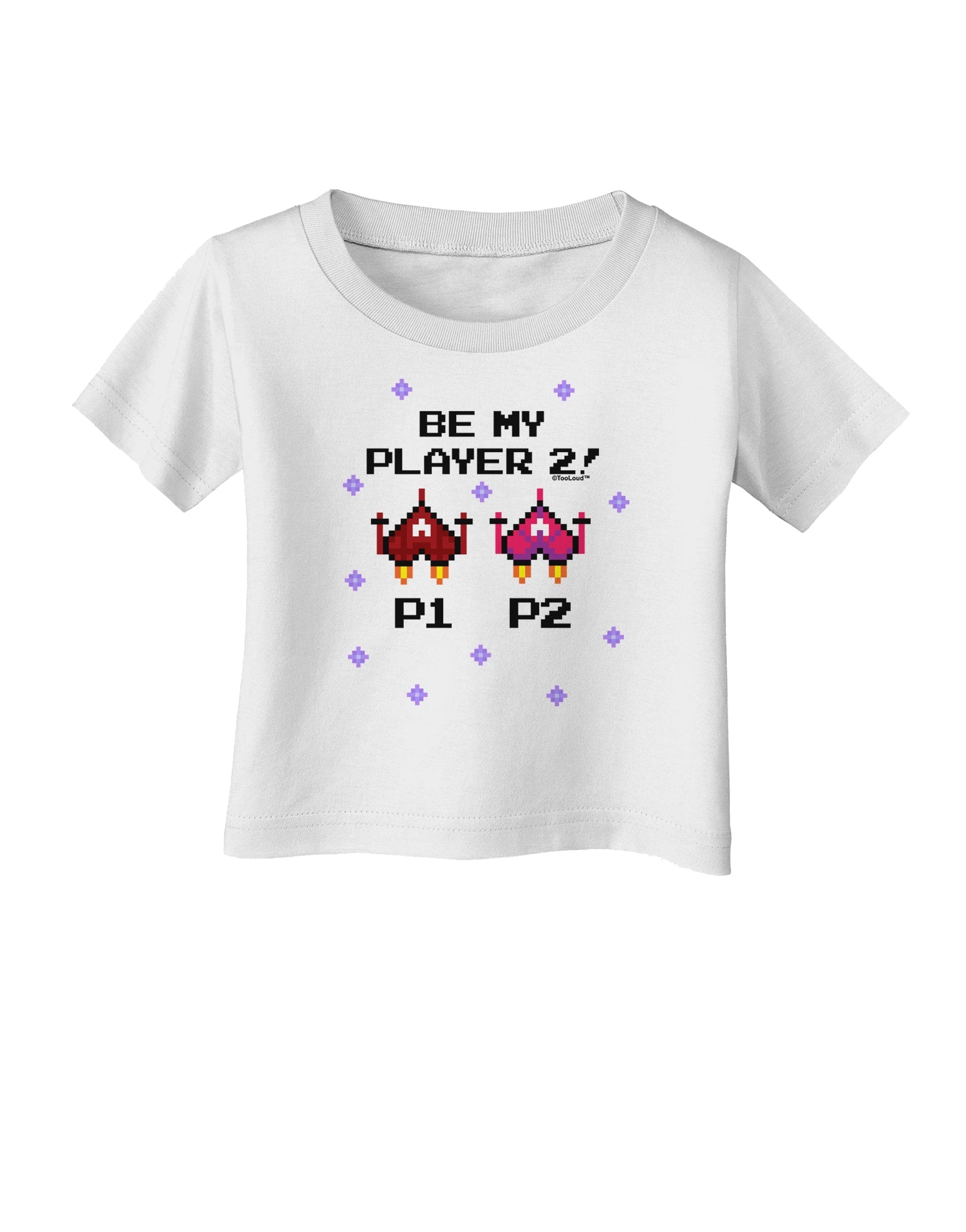 Be My Player 2 Infant T-Shirt-Infant T-Shirt-TooLoud-White-06-Months-Davson Sales