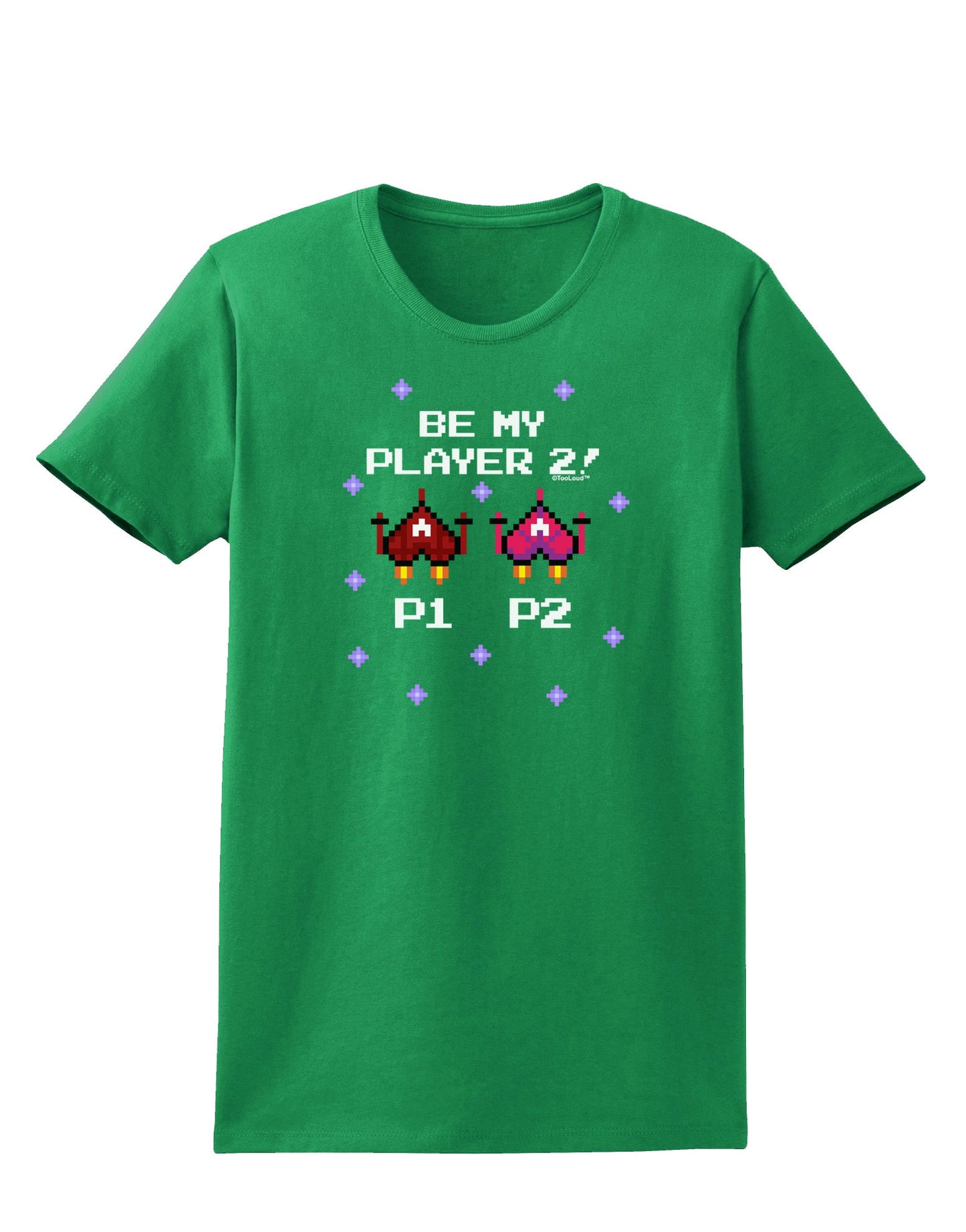Be My Player 2 Womens Dark T-Shirt-TooLoud-Kelly-Green-X-Small-Davson Sales