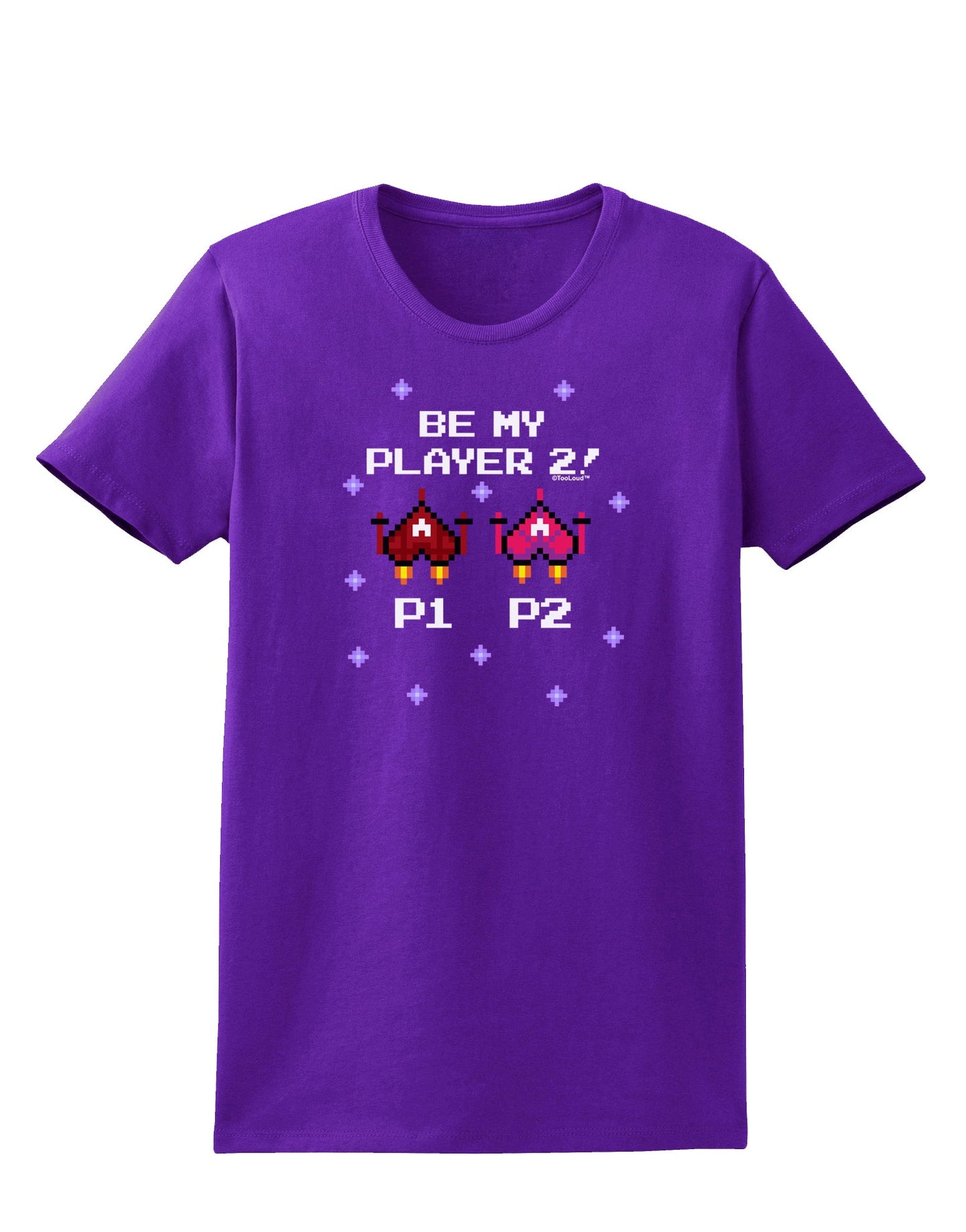 Be My Player 2 Womens Dark T-Shirt-TooLoud-Purple-X-Small-Davson Sales