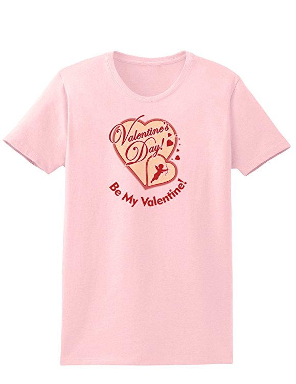 Be My Valentine Adult Womens T-Shirt-Womens T-Shirt-TooLoud-Pale Pink-Small-Davson Sales