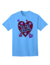 Be My Valentine - Romantic Hearts Adult T-Shirt for the Perfect Expression of Love-Mens T-shirts-TooLoud-Aquatic-Blue-Small-Davson Sales