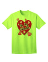 Be My Valentine - Romantic Hearts Adult T-Shirt for the Perfect Expression of Love-Mens T-shirts-TooLoud-Neon-Green-Small-Davson Sales