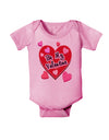 Be My Valentine Romantic Hearts Baby Romper Bodysuit-Baby Romper-TooLoud-Light-Pink-06-Months-Davson Sales