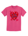 Be My Valentine Romantic Hearts Childrens T-Shirt-Childrens T-Shirt-TooLoud-Sangria-X-Small-Davson Sales