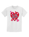 Be My Valentine Romantic Hearts Childrens T-Shirt-Childrens T-Shirt-TooLoud-White-X-Small-Davson Sales