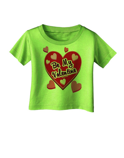 Be My Valentine Romantic Hearts Infant T-Shirt-Infant T-Shirt-TooLoud-Lime-Green-06-Months-Davson Sales