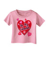 Be My Valentine Romantic Hearts Infant T-Shirt-Infant T-Shirt-TooLoud-Candy-Pink-06-Months-Davson Sales