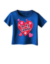 Be My Valentine Romantic Hearts Infant T-Shirt Dark-Infant T-Shirt-TooLoud-Royal-Blue-06-Months-Davson Sales