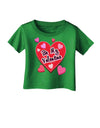 Be My Valentine Romantic Hearts Infant T-Shirt Dark-Infant T-Shirt-TooLoud-Clover-Green-06-Months-Davson Sales