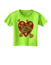 Be My Valentine Romantic Hearts Toddler T-Shirt-Toddler T-Shirt-TooLoud-Lime-Green-2T-Davson Sales