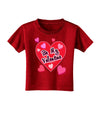 Be My Valentine Romantic Hearts Toddler T-Shirt Dark-Toddler T-Shirt-TooLoud-Red-2T-Davson Sales