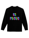 Be Proud Gay Pride - Rainbow Hearts Adult Long Sleeve Dark T-Shirt by TooLoud-TooLoud-Black-Small-Davson Sales