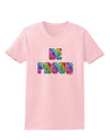 Be Proud Gay Pride - Rainbow Hearts Womens T-Shirt by TooLoud-Womens T-Shirt-TooLoud-PalePink-X-Small-Davson Sales