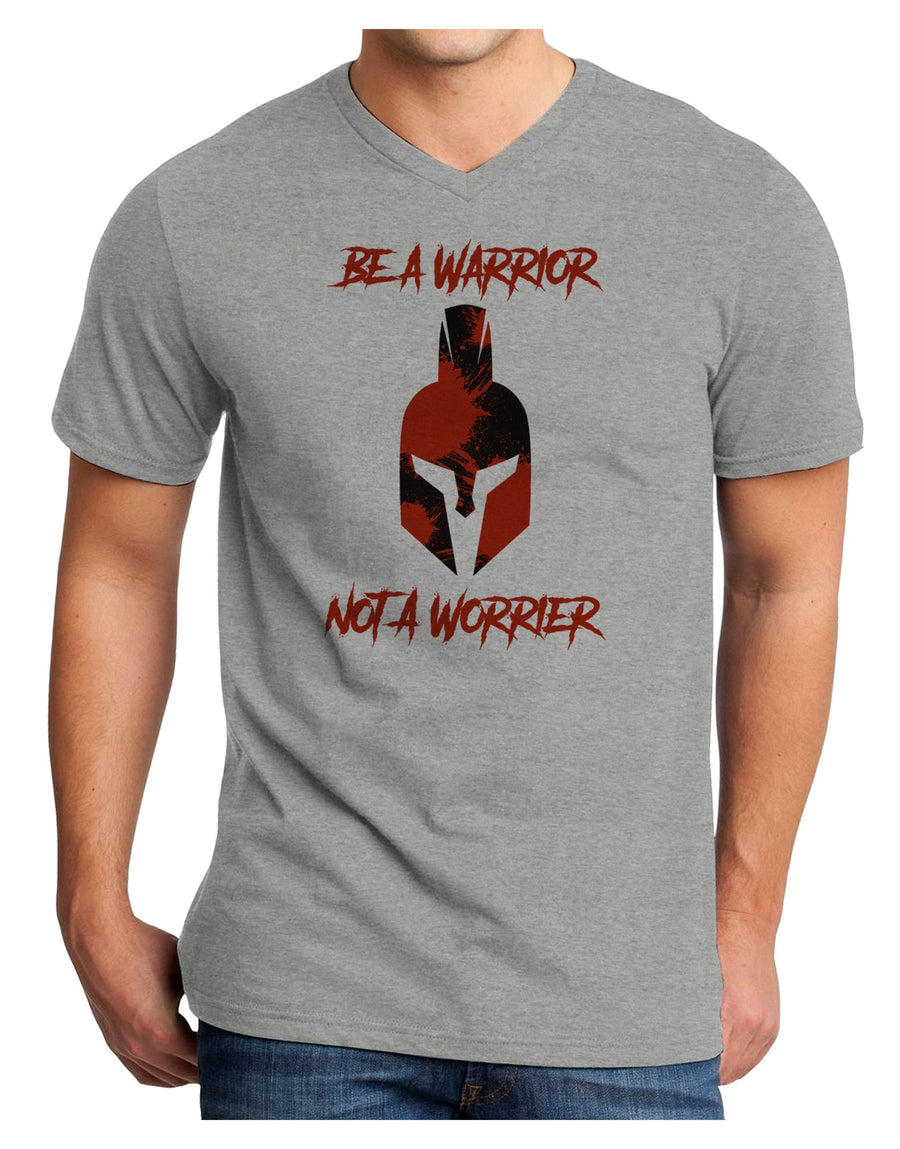 Be a Warrior Not a Worrier Adult V-Neck T-shirt by TooLoud-TooLoud-White-Small-Davson Sales