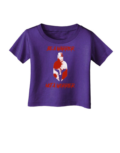 Be a Warrior Not a Worrier Infant T-Shirt Dark by TooLoud-TooLoud-Purple-06-Months-Davson Sales