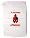 Be a Warrior Not a Worrier Premium Cotton Golf Towel - 16 x 25 inch by TooLoud-Golf Towel-TooLoud-16x25"-Davson Sales