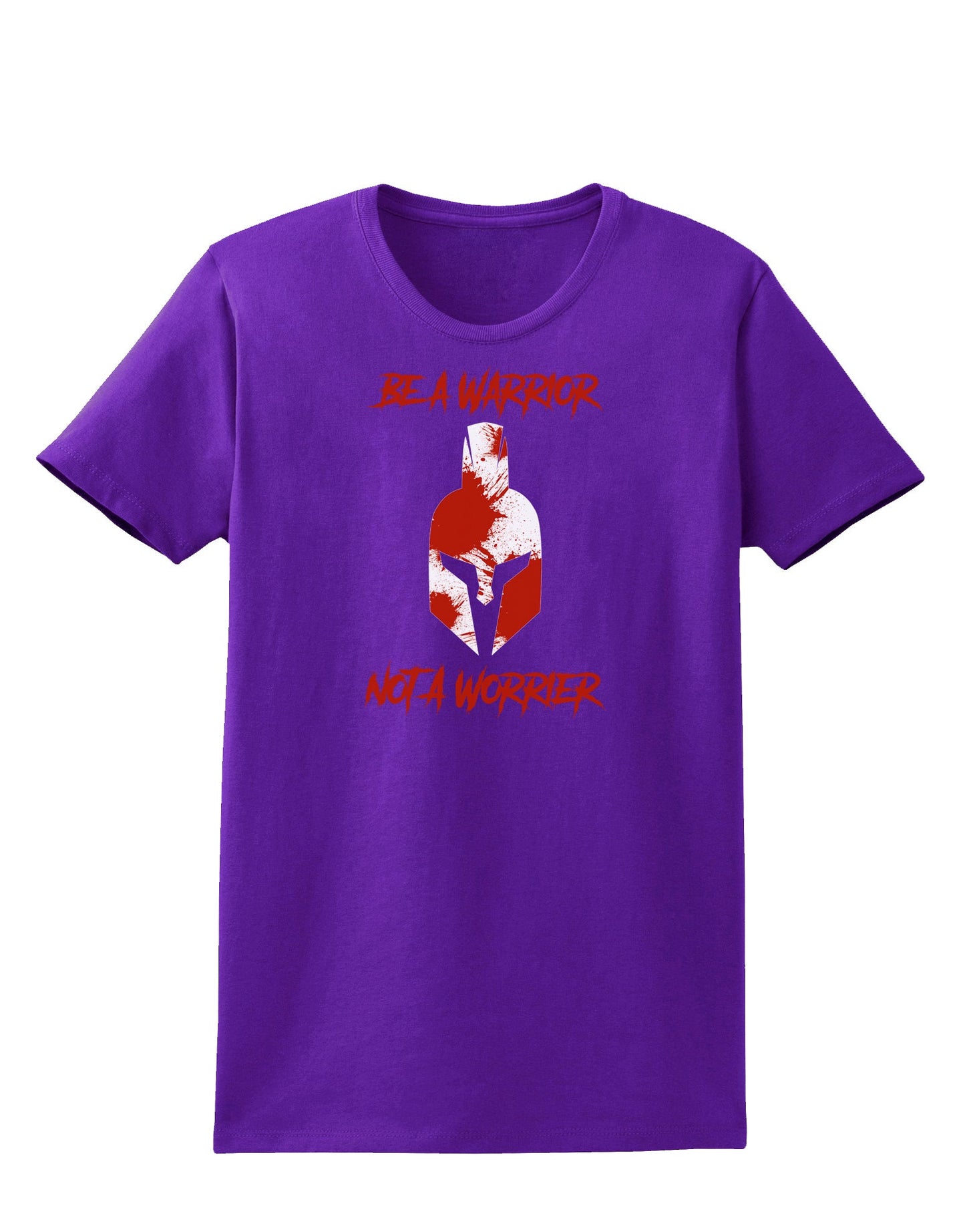 Be a Warrior Not a Worrier Womens Dark T-Shirt by TooLoud-TooLoud-Purple-X-Small-Davson Sales