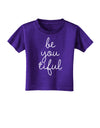 BeYouTiful - Beautiful Toddler T-Shirt Dark-Toddler T-Shirt-TooLoud-Purple-2T-Davson Sales