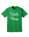 Beach Please Adult Dark T-Shirt-Mens T-Shirt-TooLoud-Kelly-Green-Small-Davson Sales