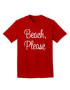 Beach Please Adult Dark T-Shirt-Mens T-Shirt-TooLoud-Red-Small-Davson Sales