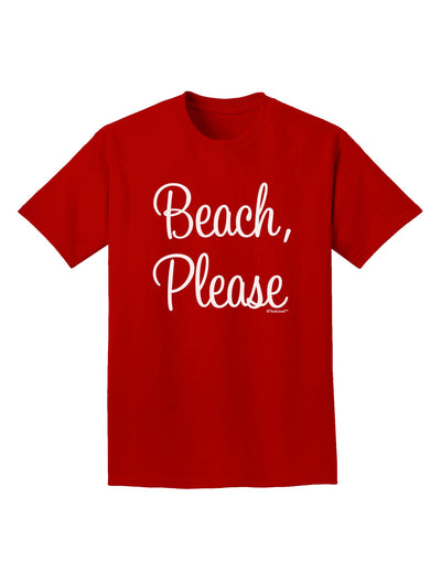 Beach Please Adult Dark T-Shirt-Mens T-Shirt-TooLoud-Red-Small-Davson Sales