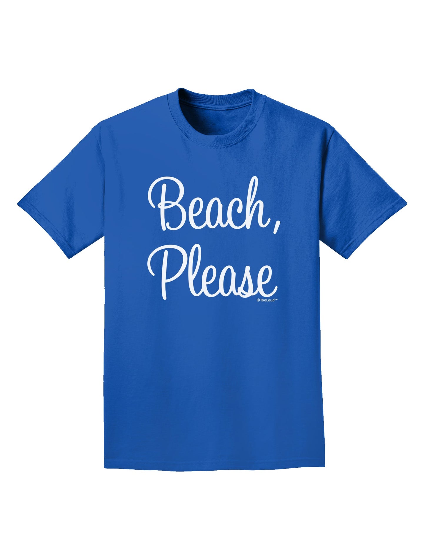 Beach Please Adult Dark T-Shirt-Mens T-Shirt-TooLoud-Royal-Blue-Small-Davson Sales