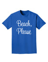 Beach Please Adult Dark T-Shirt-Mens T-Shirt-TooLoud-Royal-Blue-Small-Davson Sales