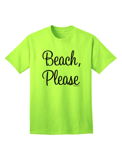 Beach Please Adult T-Shirt-Mens T-Shirt-TooLoud-Neon-Green-Small-Davson Sales