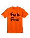 Beach Please Adult T-Shirt-Mens T-Shirt-TooLoud-Orange-Small-Davson Sales