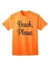 Beach Please Adult T-Shirt-Mens T-Shirt-TooLoud-Neon-Orange-Small-Davson Sales