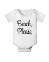 Beach Please Baby Romper Bodysuit-Baby Romper-TooLoud-White-06-Months-Davson Sales