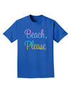 Beach Please - Summer Colors Adult Dark T-Shirt-Mens T-Shirt-TooLoud-Royal-Blue-Small-Davson Sales