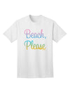 Beach Please - Summer Colors Adult T-Shirt-Mens T-Shirt-TooLoud-White-Small-Davson Sales