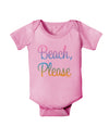 Beach Please - Summer Colors Baby Romper Bodysuit-Baby Romper-TooLoud-Light-Pink-06-Months-Davson Sales