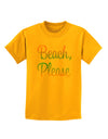 Beach Please - Summer Colors Childrens T-Shirt-Childrens T-Shirt-TooLoud-Gold-X-Small-Davson Sales