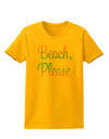 Beach Please - Summer Colors Womens T-Shirt-Womens T-Shirt-TooLoud-Gold-X-Small-Davson Sales