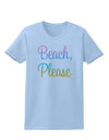 Beach Please - Summer Colors Womens T-Shirt-Womens T-Shirt-TooLoud-Light-Blue-X-Small-Davson Sales