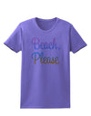 Beach Please - Summer Colors Womens T-Shirt-Womens T-Shirt-TooLoud-Violet-X-Small-Davson Sales