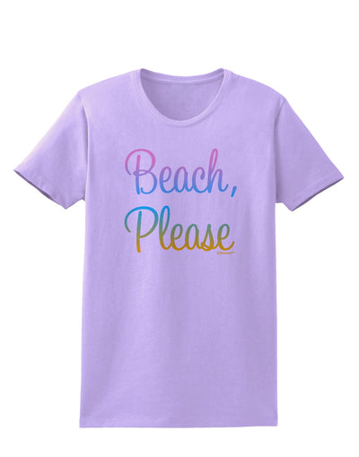 Beach Please - Summer Colors Womens T-Shirt-Womens T-Shirt-TooLoud-Lavender-X-Small-Davson Sales