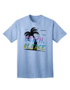 Beach Please - Summer Colors with Palm Trees Adult T-Shirt-Mens T-Shirt-TooLoud-Light-Blue-Small-Davson Sales