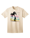 Beach Please - Summer Colors with Palm Trees Adult T-Shirt-Mens T-Shirt-TooLoud-Natural-Small-Davson Sales