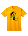 Beach Please - Summer Colors with Palm Trees Adult T-Shirt-Mens T-Shirt-TooLoud-Gold-Small-Davson Sales