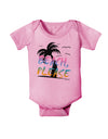 Beach Please - Summer Colors with Palm Trees Baby Romper Bodysuit-Baby Romper-TooLoud-Light-Pink-06-Months-Davson Sales