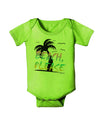 Beach Please - Summer Colors with Palm Trees Baby Romper Bodysuit-Baby Romper-TooLoud-Lime-Green-06-Months-Davson Sales