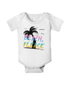 Beach Please - Summer Colors with Palm Trees Baby Romper Bodysuit-Baby Romper-TooLoud-White-06-Months-Davson Sales