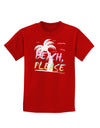 Beach Please - Summer Colors with Palm Trees Childrens Dark T-Shirt-Childrens T-Shirt-TooLoud-Red-X-Small-Davson Sales