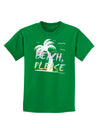 Beach Please - Summer Colors with Palm Trees Childrens Dark T-Shirt-Childrens T-Shirt-TooLoud-Kelly-Green-X-Small-Davson Sales