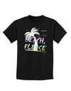 Beach Please - Summer Colors with Palm Trees Childrens Dark T-Shirt-Childrens T-Shirt-TooLoud-Black-X-Small-Davson Sales